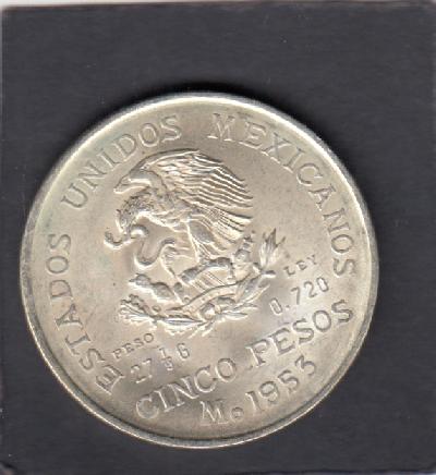 Beschrijving: 5 Pesos HIDALGO